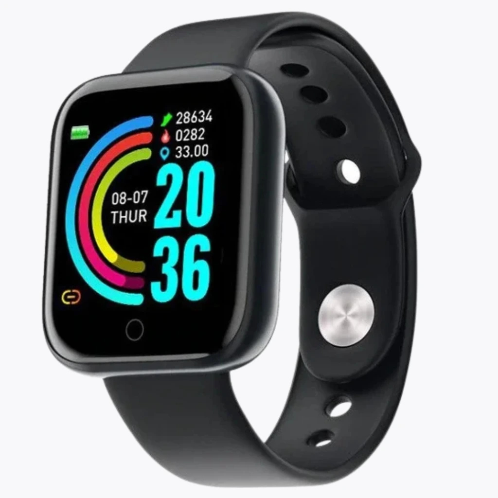 [053] SMARTWATCH D20S | UNISEX, HEART RATE MONITOR, LARGE DISPLAY, SKU:053